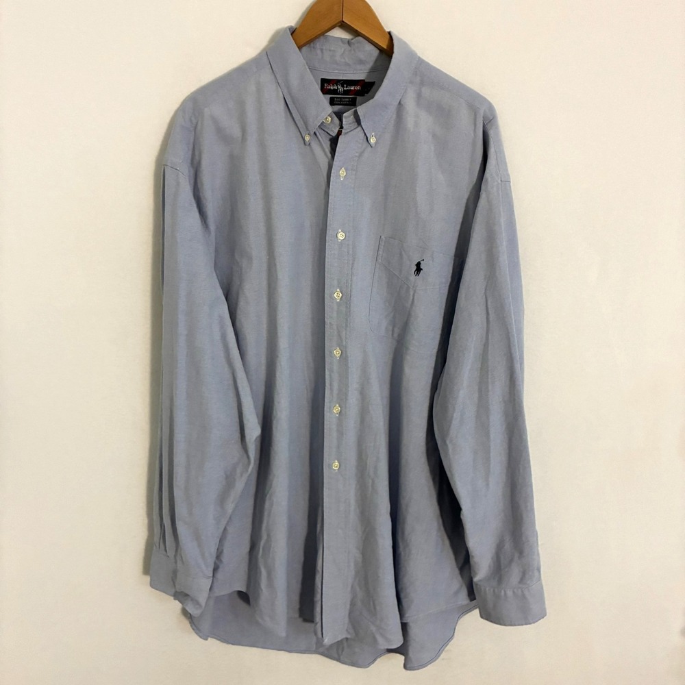 Polo Ralph Lauren Big Shirt Men's 2XL Long Sleeve Button Down Preppy Office Ivy